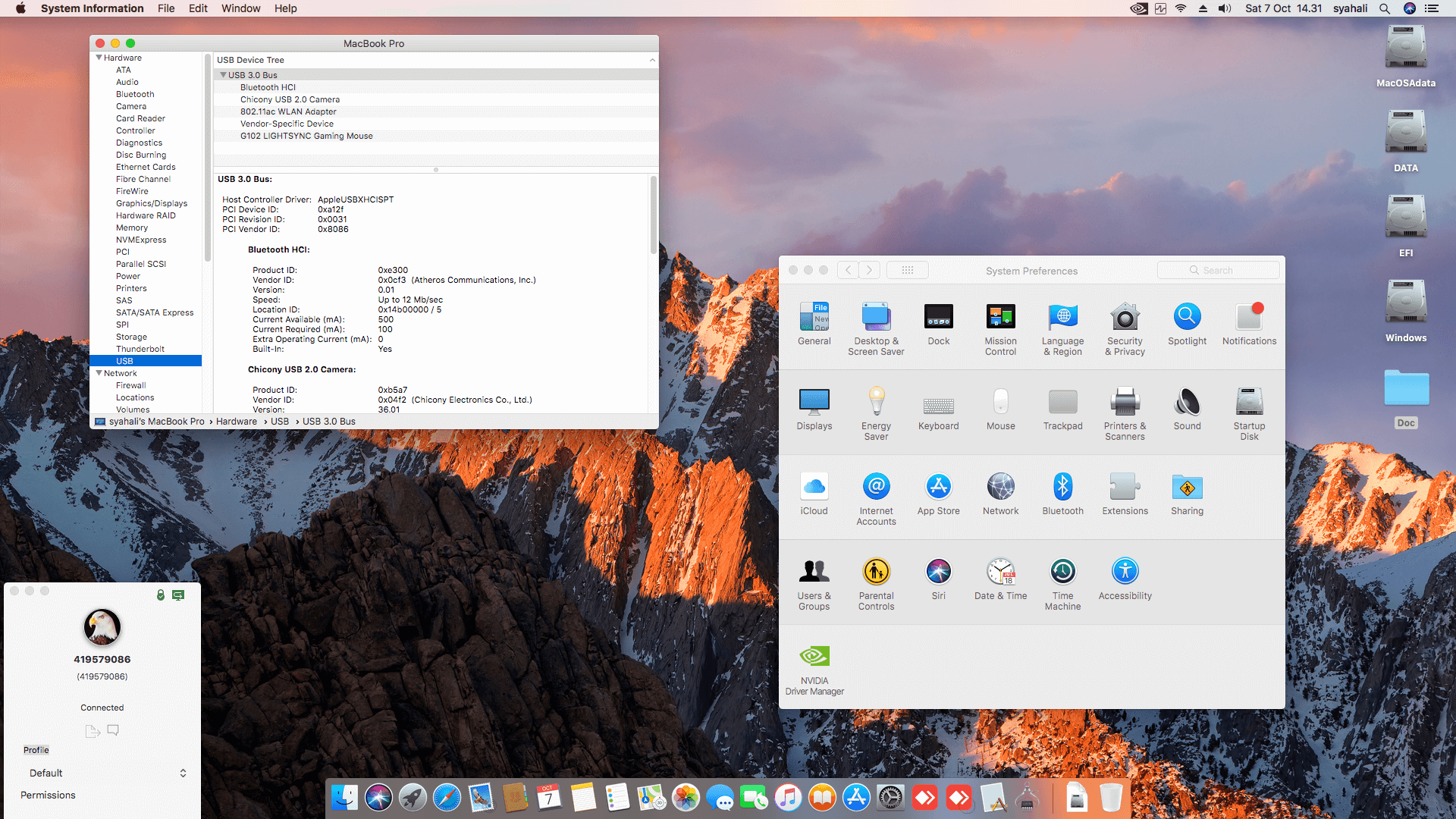 AVADirect Clevo P750DM2 G Gaming Laptop [SkyLake + Nvidia GTX 1070 + PS2 SMBUS]   OpenCore 1